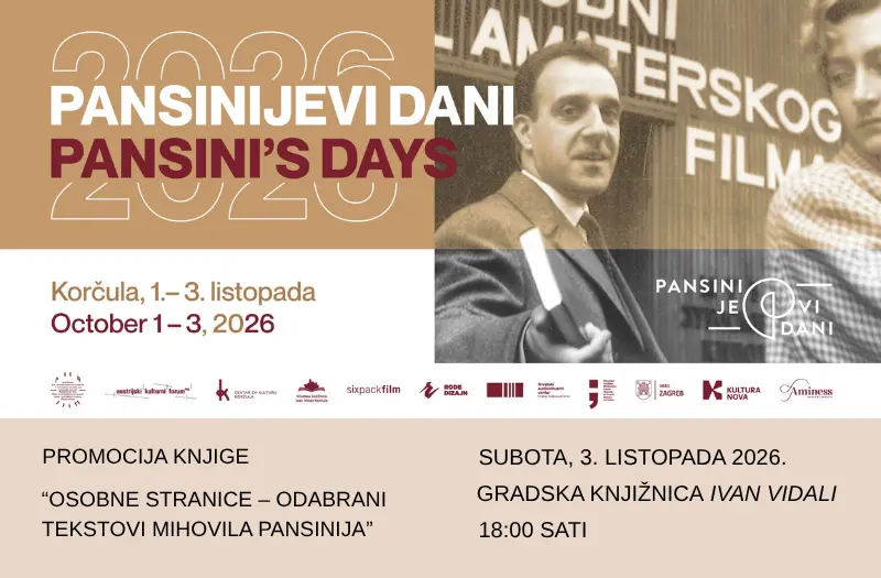Osobne stranice Mihovila Pansinija – promocija knjige
